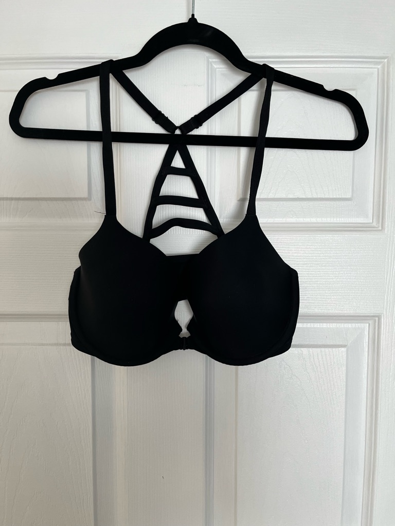 Black Strappy Back Bra